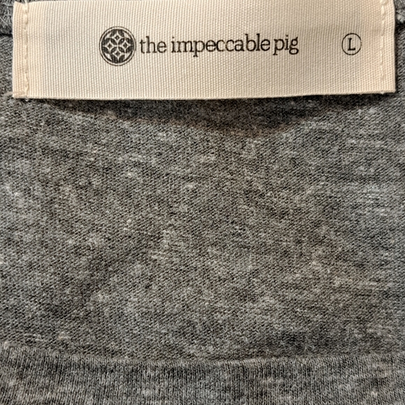 THE IMPECCABLE PIG CUT-OUT T-SHIRT DRESS, GRAY L - Picture 8 of 9